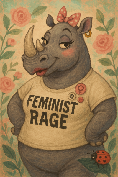 "Of course I'm a woman! I was wearing a dress with make up, tights and a handbag!"