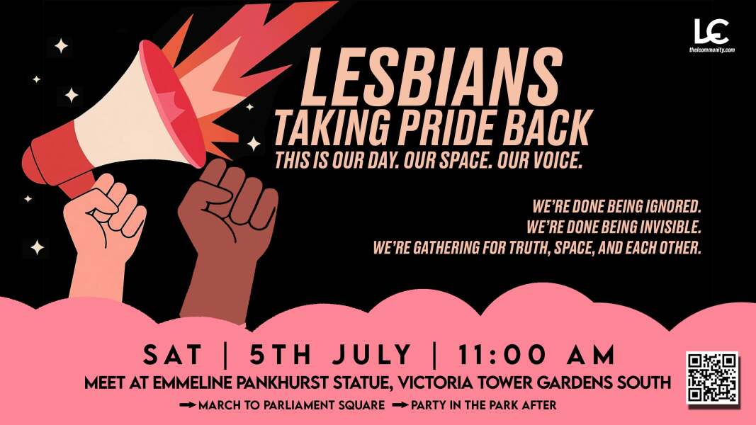 Lesbian Pride March – Saturday 5th July – Women Only (London)