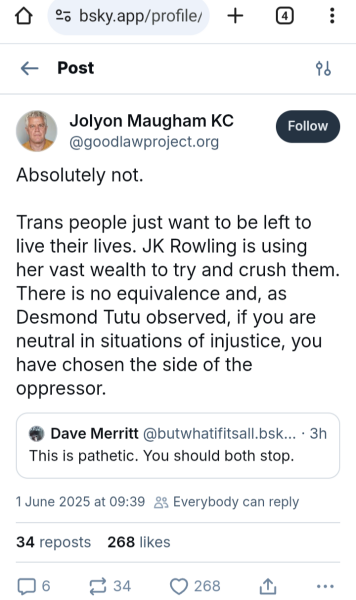 Mr Maugham shares his thoughts on feminism.