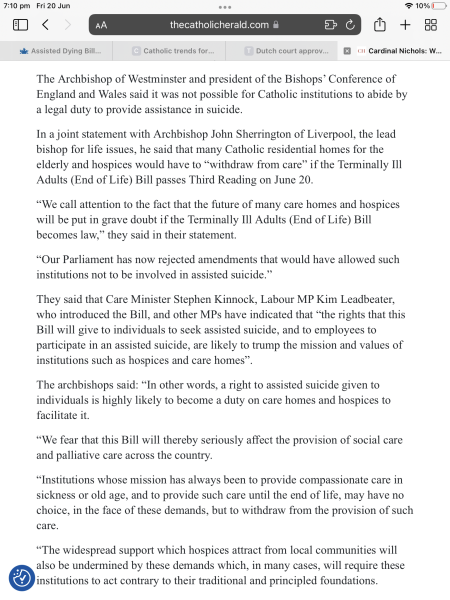 Assisted Dying Bill passed by slim majority