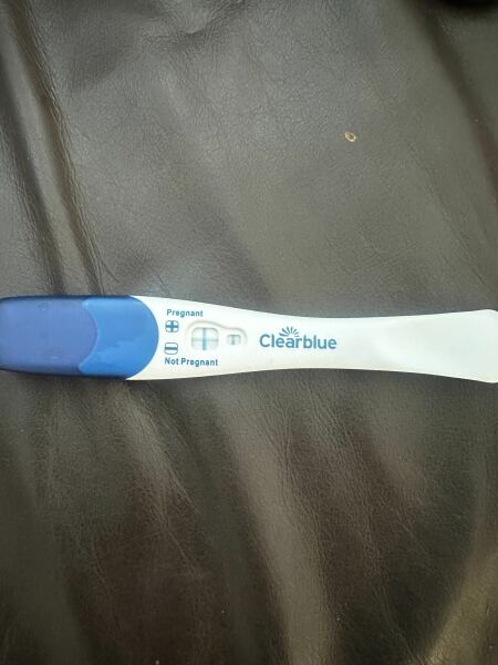 Clear blue pregnancy test