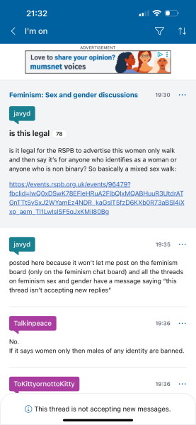 RSPB post. Moved and now I can’t comment on it!