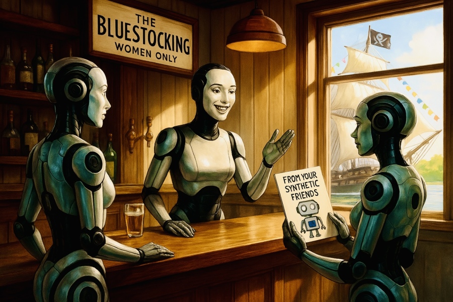 The Bluestocking - where the laugh emoji is sorely missed.