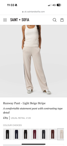 Saint and Sofia - copy of these trousers?