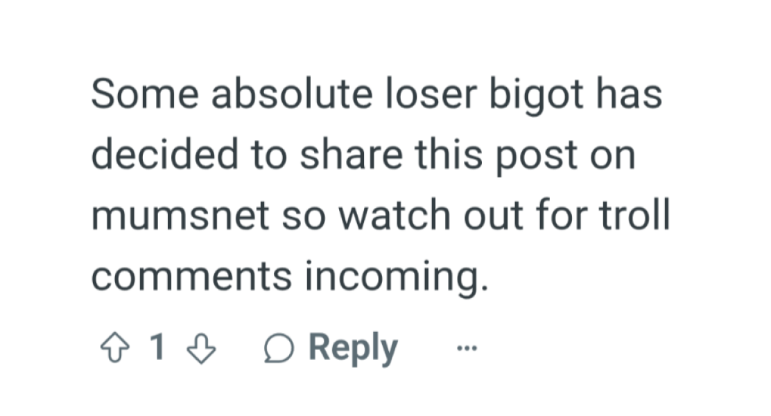 "Of course I'm a woman! I was wearing a dress with make up, tights and a handbag!"