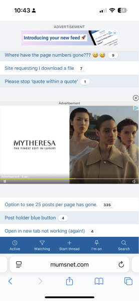 Loud advert for MyTheresa keeps autoplaying on every thread I read!
