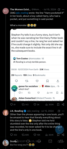Stephen Fry - What a repulsive, condescending misogynistic turd