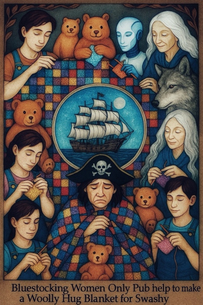 Woolly Hugs. Desperately sad news we are afraid. Making a Blanket for lovely Swashbuckled whose son has tragically died.