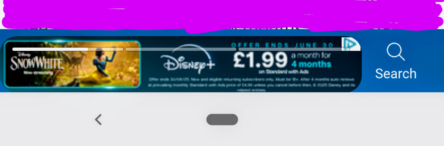 Mini adverts on the scroll bar.