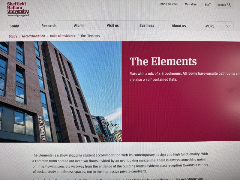 University accommodation