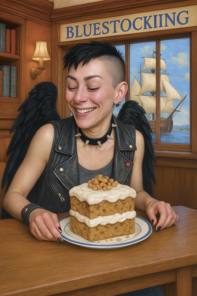 The Bluestocking - where the laugh emoji is sorely missed.