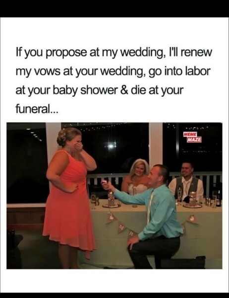 This made me howl laughing.  Anyone else heard a funny joke or seen a funny meme?