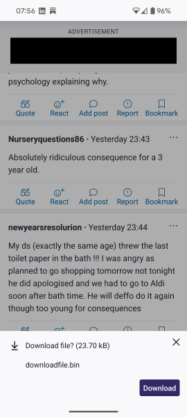 Site requesting I download a file