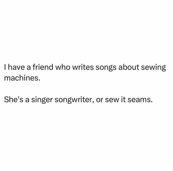 Stitch and bitch thread #11. Where the puns are only sew-sew