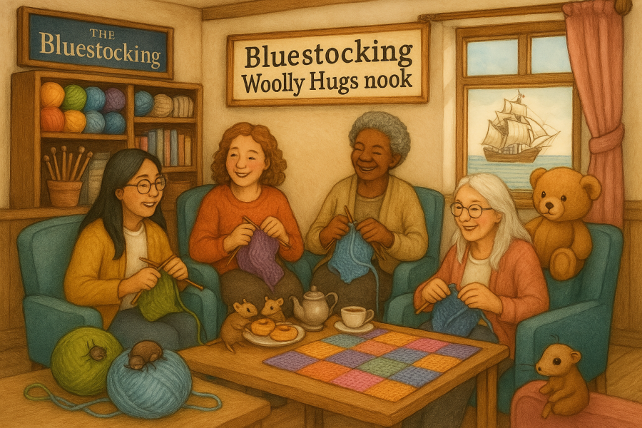 The Bluestocking - where the laugh emoji is sorely missed.