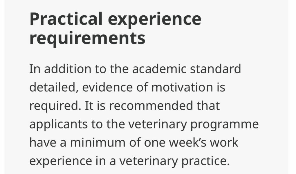 DS announced he wants to do veterinary science