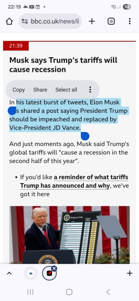 Trump v Musk; popcorn moment!