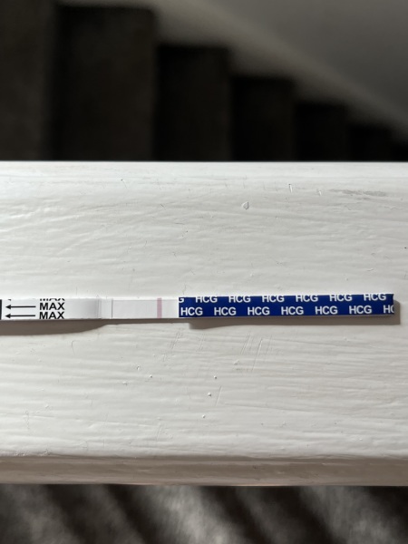 Faint line pregnancy test?