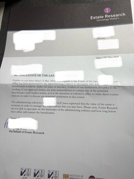 Estate Research Genealogy Matters