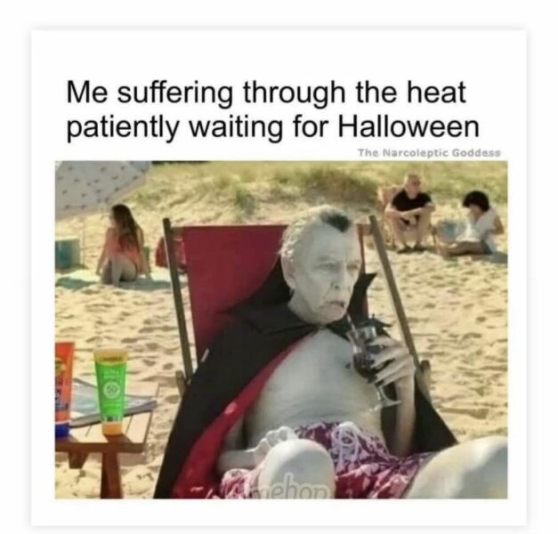 Hot weather.