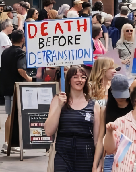Nottingham Pride 2025 - the signs **MNHQ title tweak to point out this was the Notts Trans Pride as acknowledged in the thread**