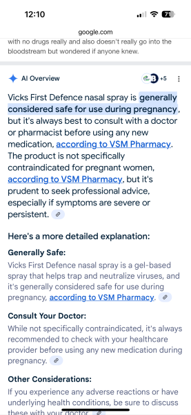 Vicks first defence