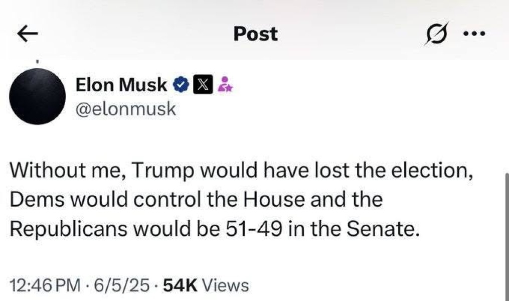 Trump v Musk; popcorn moment!