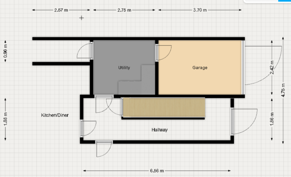How to fit a downstairs toilet/shower and utility? (plans)