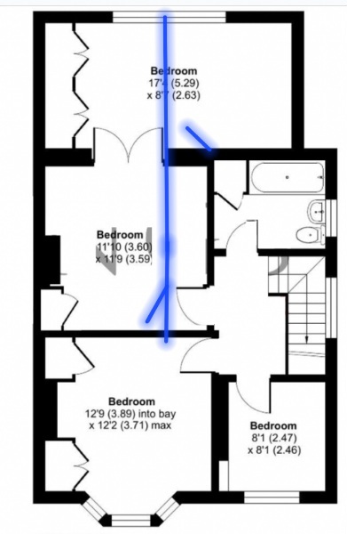 Awkward middle bedroom w/out window - how to use