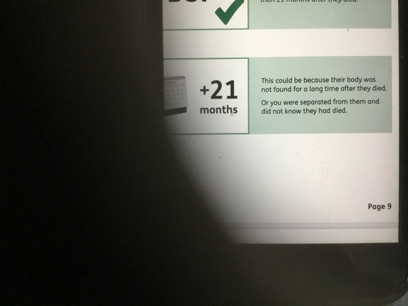 Bereavement support payments