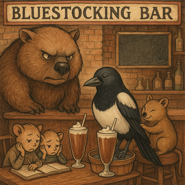 The Bluestocking - where the laugh emoji is sorely missed.