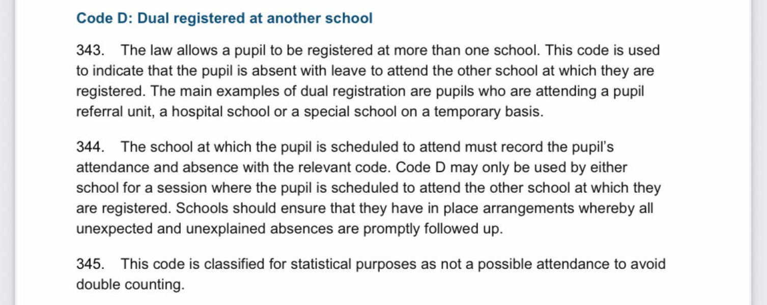 Can kids attend two different primary schools in different areas?