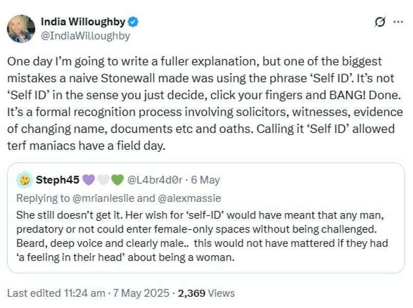 Help me argue that What it Feels Like For a Girl doesn't prove terfs are wrong