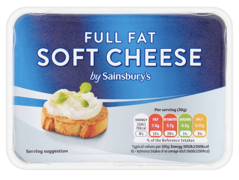 Sainsbury’s Full Fat Soft Cheese - pasteurised?