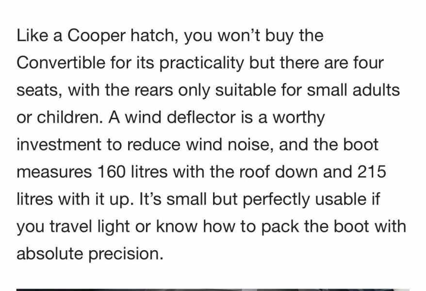 Mini cooper convertible