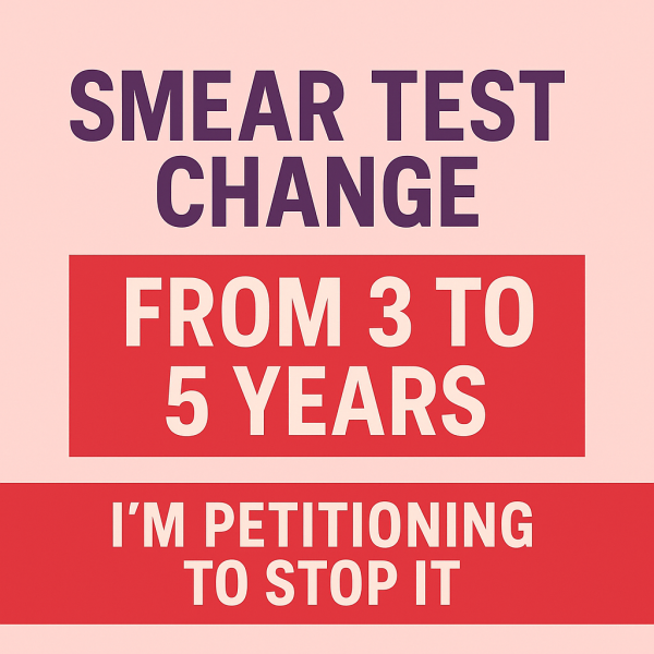 NHS smear change - 5 years instead of 3??