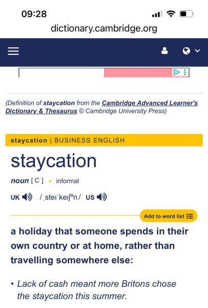 Staycation - Yorkshire