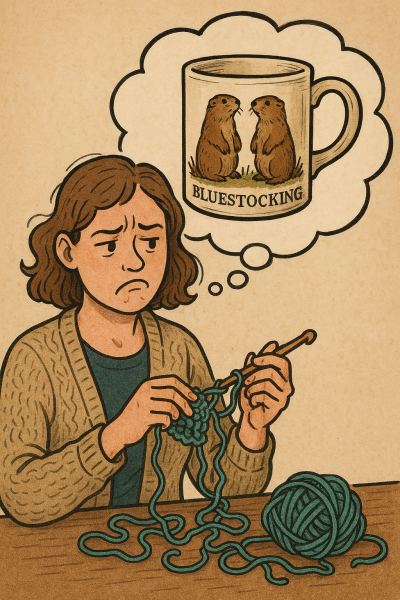 The Bluestocking - where the laugh emoji is sorely missed.