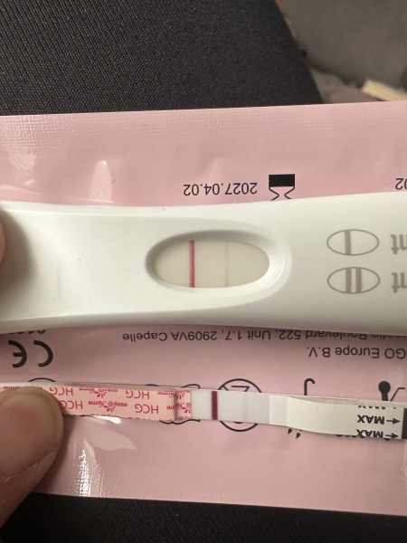 V faint tests 10dpo, no darker at 11dpo