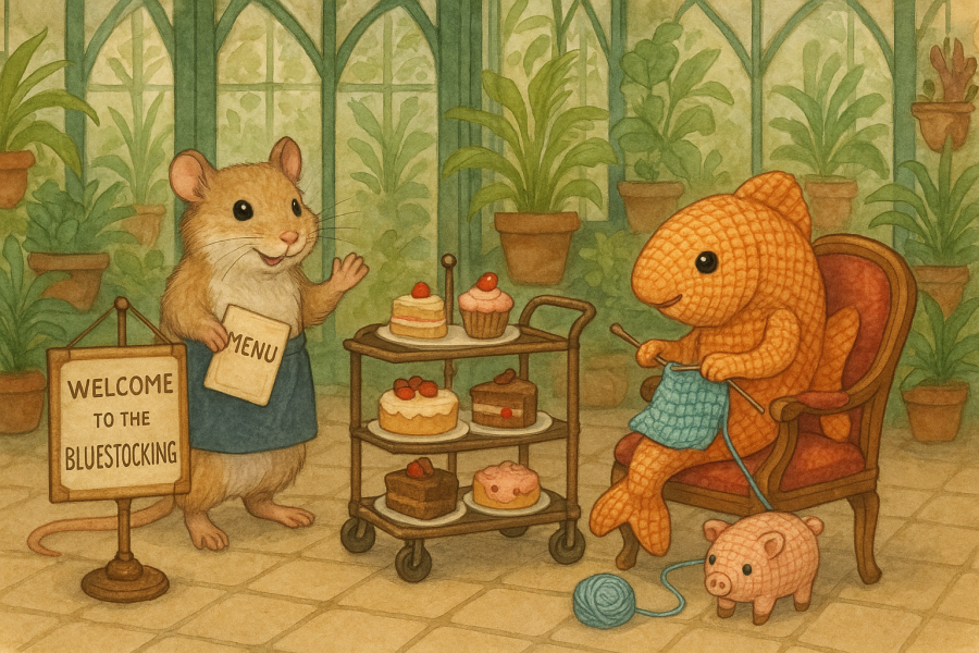 The Bluestocking - where the laugh emoji is sorely missed.