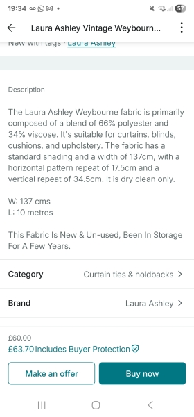 Making curtains!