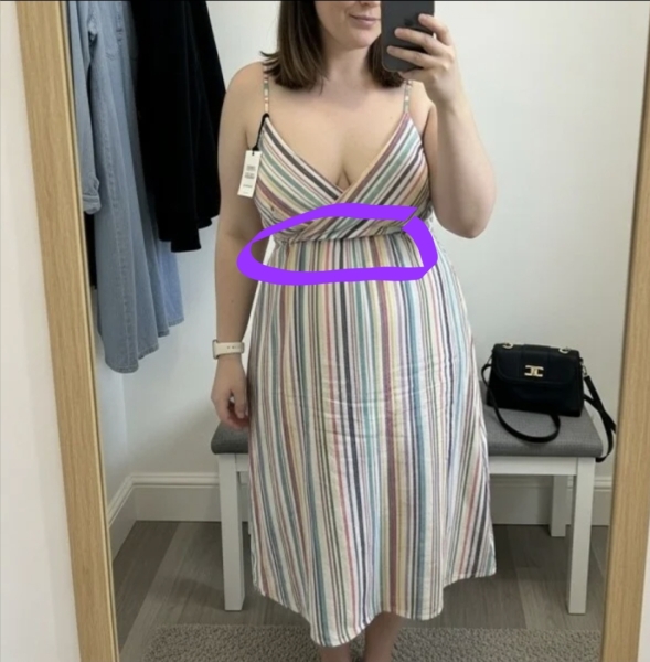 Help! Love this dress, but it's not fitting right on top!