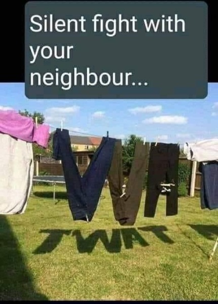 I dry my laundry in my garden and my neighbour is really unhappy about it