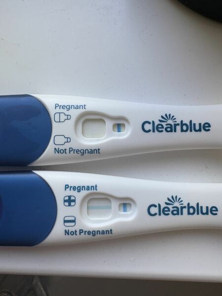 Faint positives ? But cramps