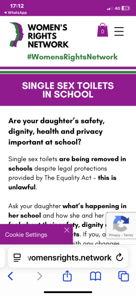 Secondary School mixed sex changing rooms complaint: Update from school (again)