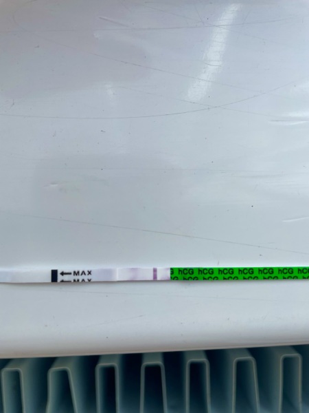 Evap line or faint positive