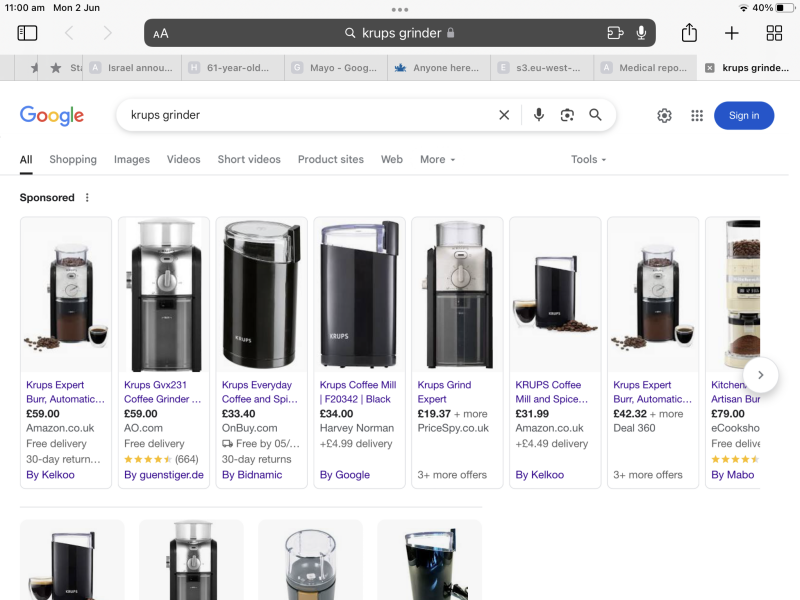 Anyone here have a grind coffee machine?
