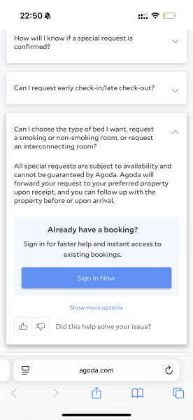 Agoda- hotel room not as described and no alternative or refund offered