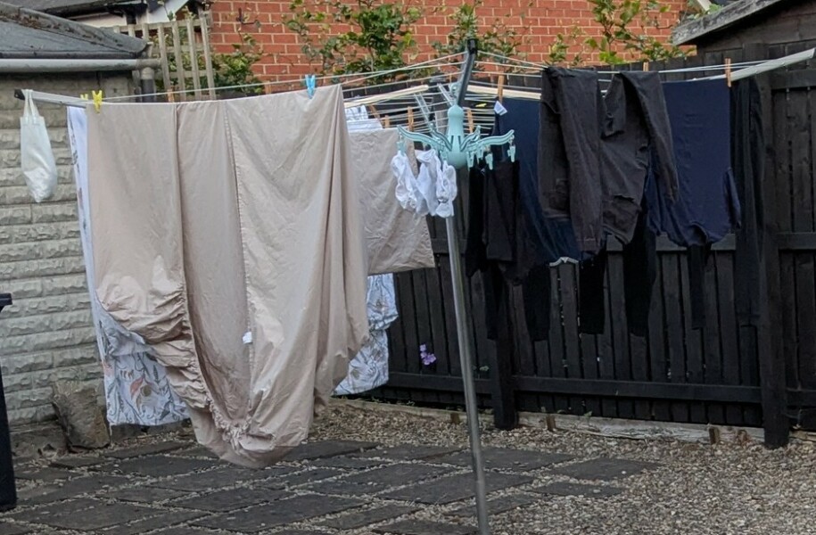 I dry my laundry in my garden and my neighbour is really unhappy about it