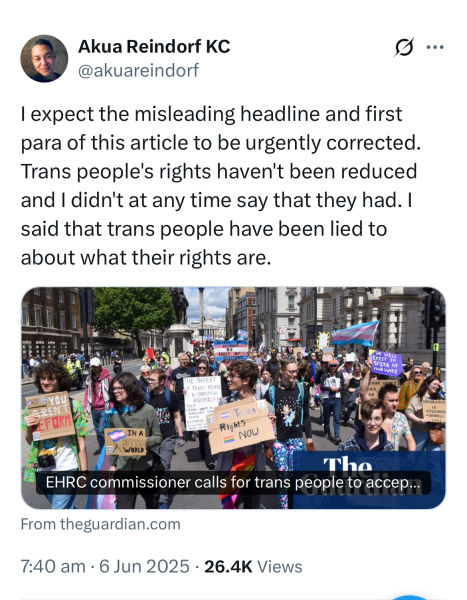 Get in there Akua, yes, transpeople have been lied to.